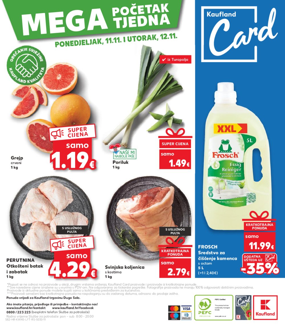 Kaufland katalog Akcija 06.11.-12.11.2024. Dugo Selo