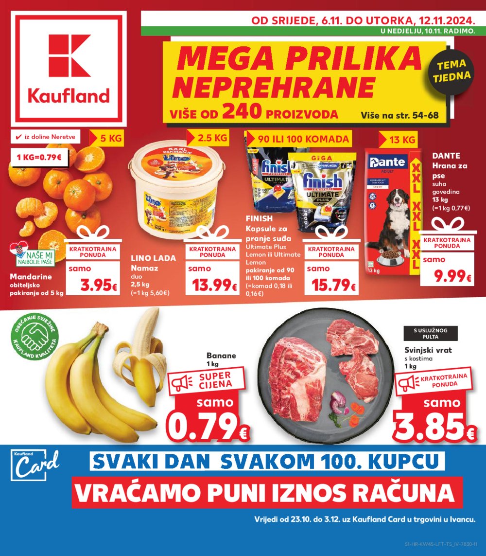 Kaufland katalog Akcija 06.11.-12.11.2024. Ivanec