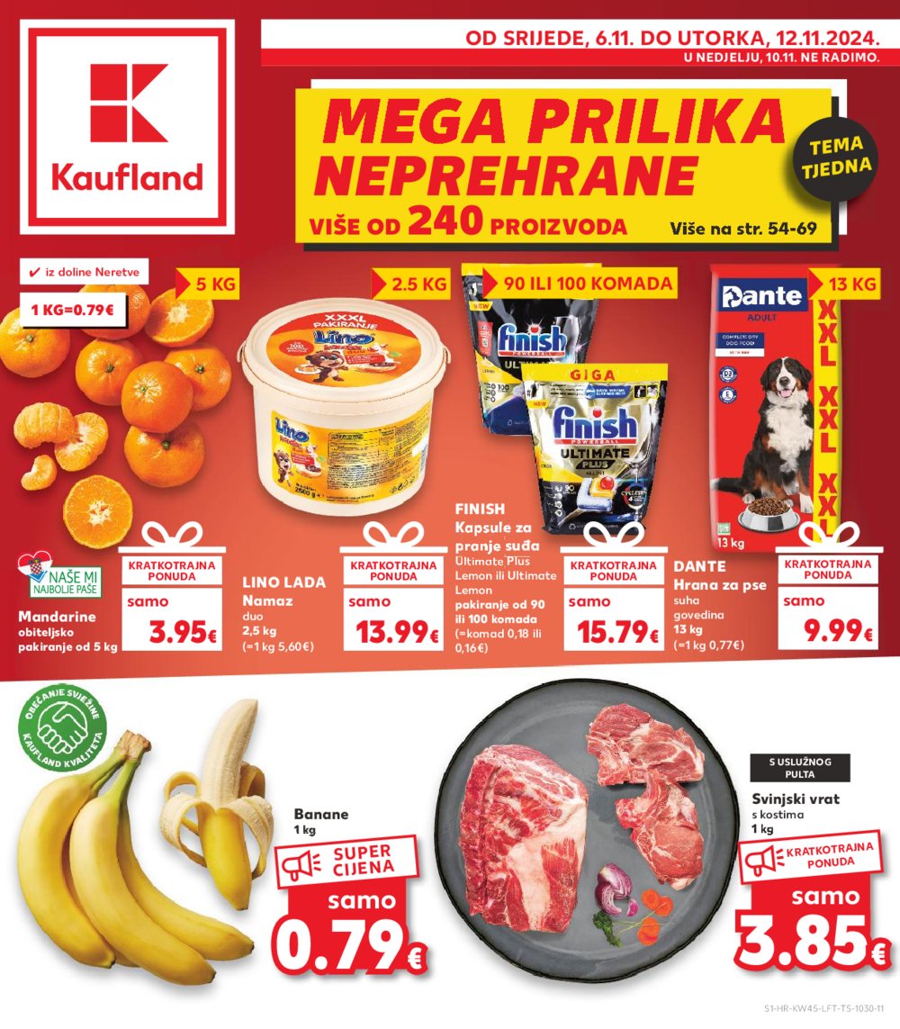 Kaufland katalog Akcija 06.11.-12.11.2024. Odabrane poslovnice