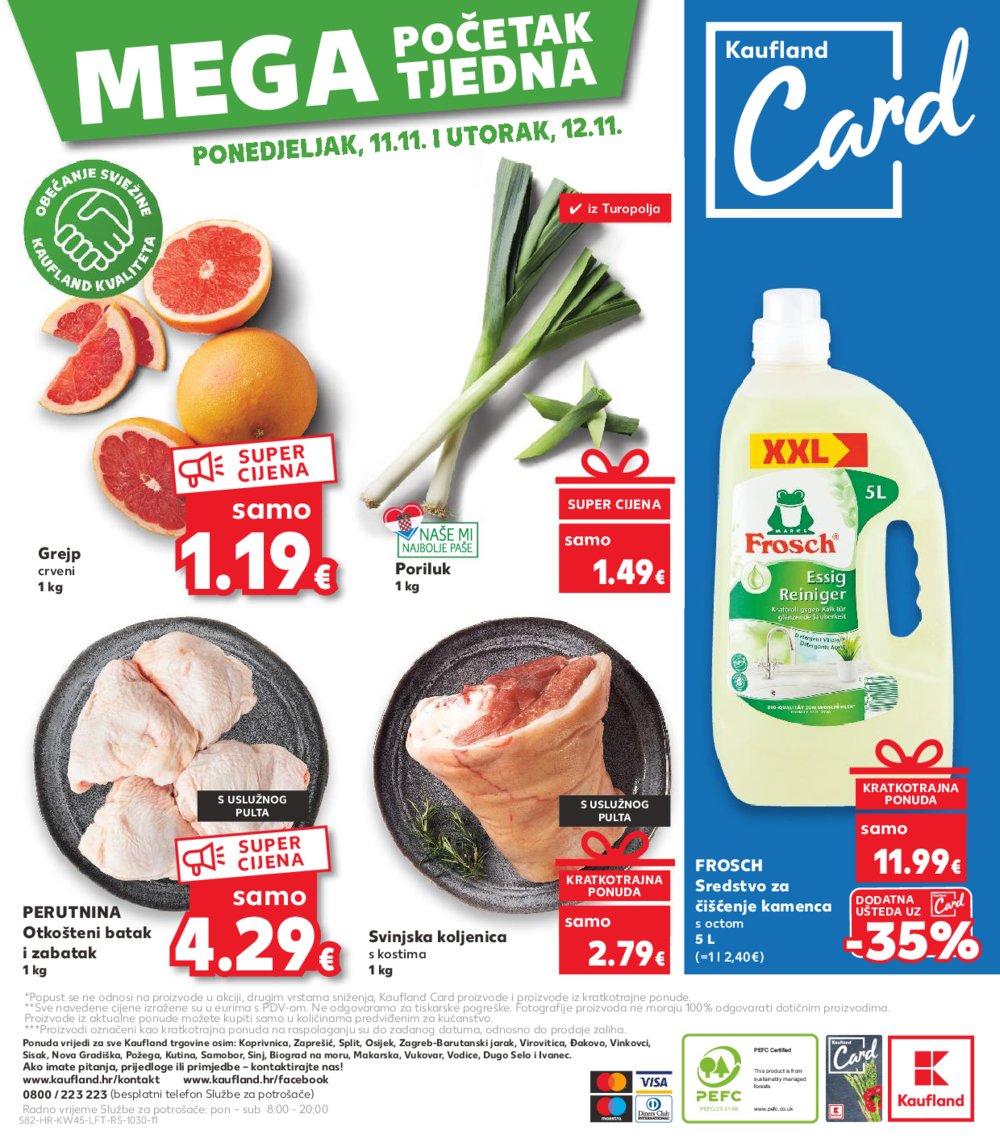 Kaufland katalog Akcija 06.11.-12.11.2024. Odabrane poslovnice