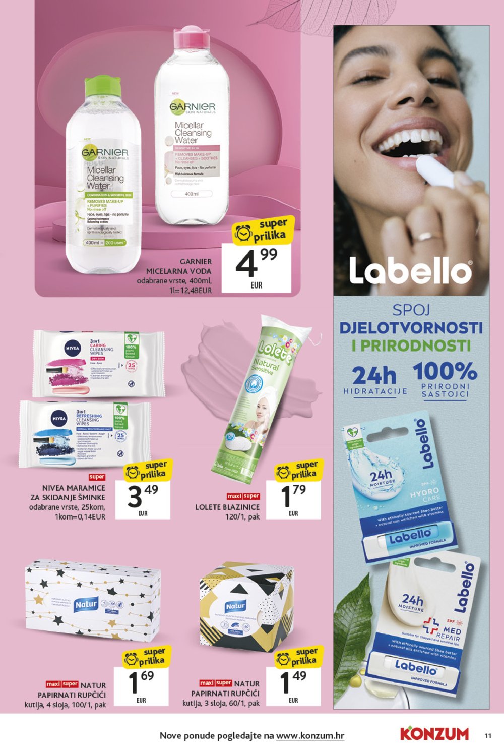 Konzum katalog Ljepota i njega 04.11.-18.11.2024.