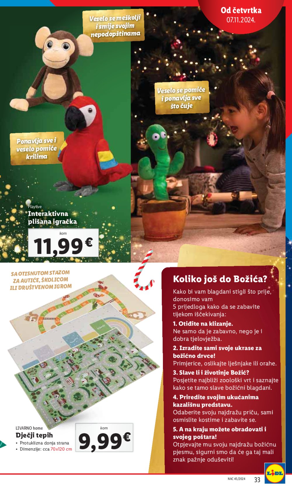 Lidl Božićni katalog igračaka od 07.11.2024.