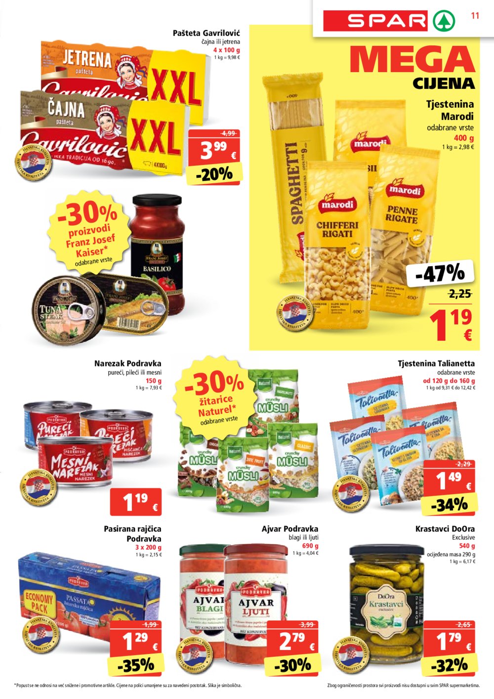 SPAR katalog Akcija 06.11.-12.11.2024.