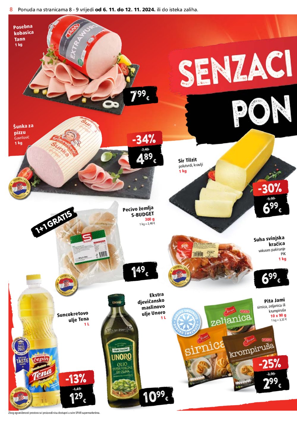 SPAR katalog Akcija 06.11.-12.11.2024.