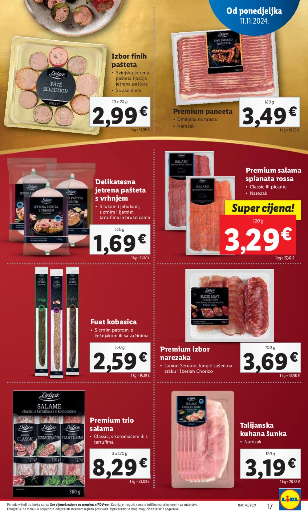 Lidl katalog Super ponuda od ponedjeljka 11.11.-17.11.2024.