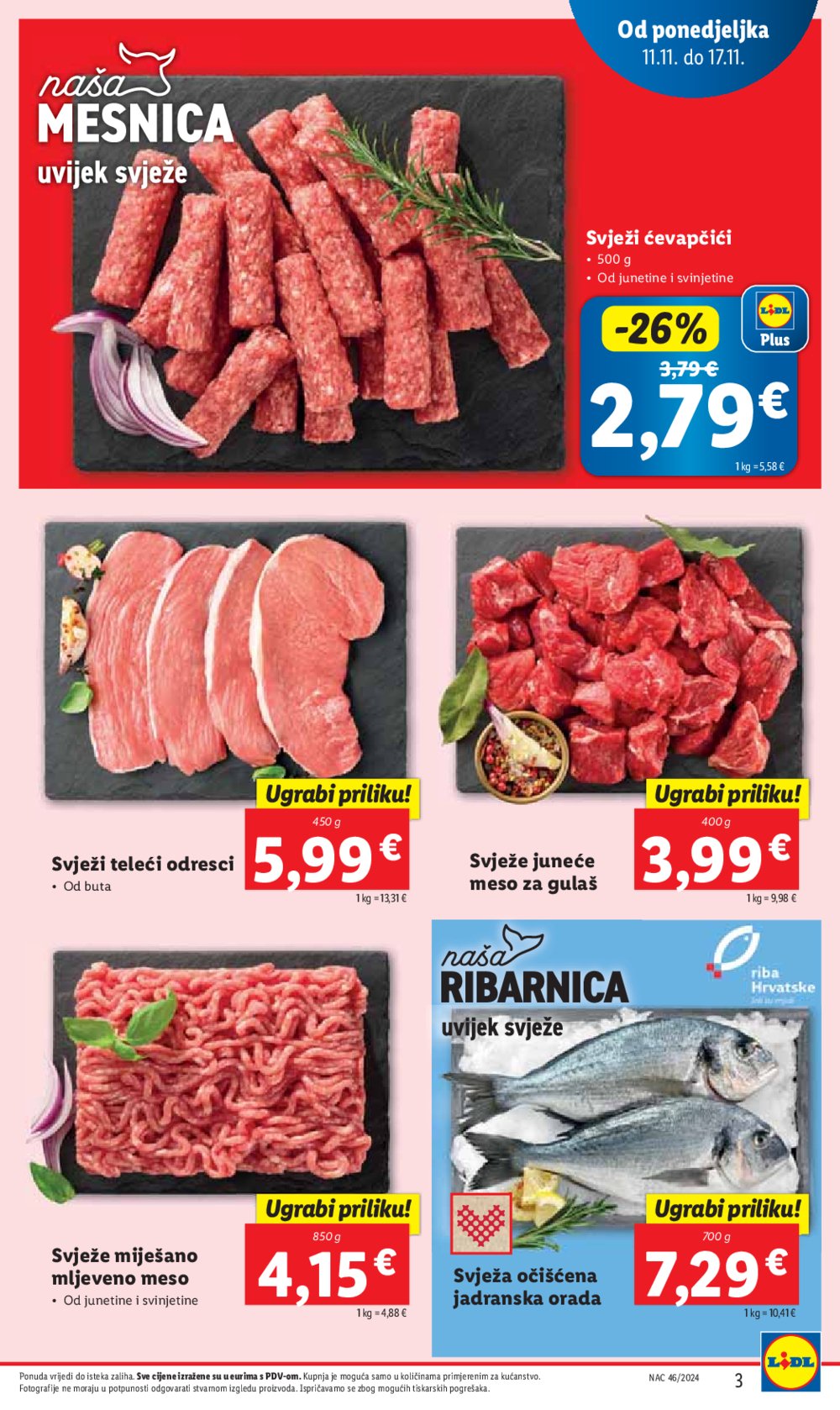 Lidl katalog Super ponuda od ponedjeljka 11.11.-17.11.2024.