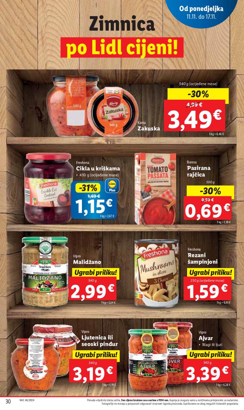 Lidl katalog Super ponuda od ponedjeljka 11.11.-17.11.2024.