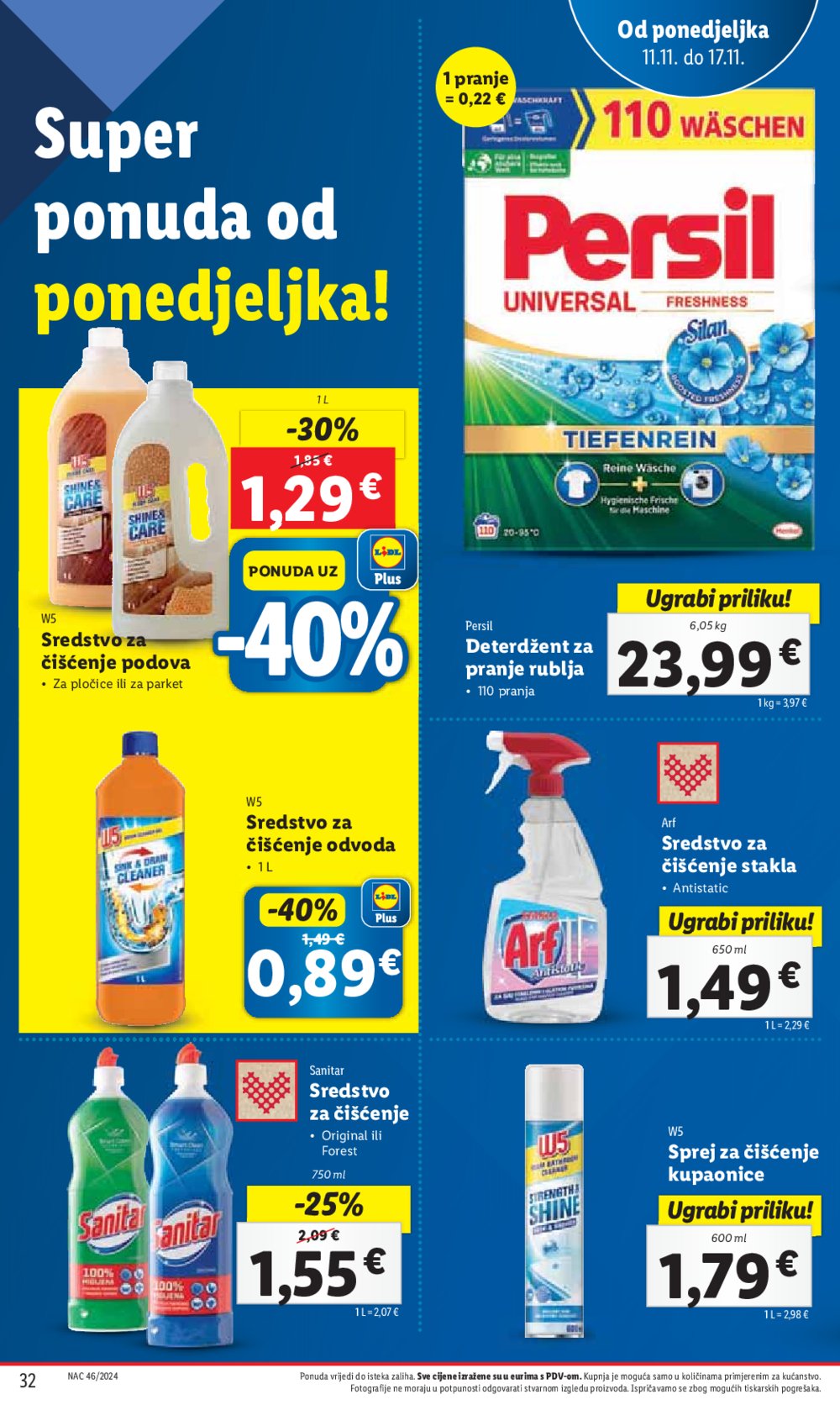 Lidl katalog Super ponuda od ponedjeljka 11.11.-17.11.2024.