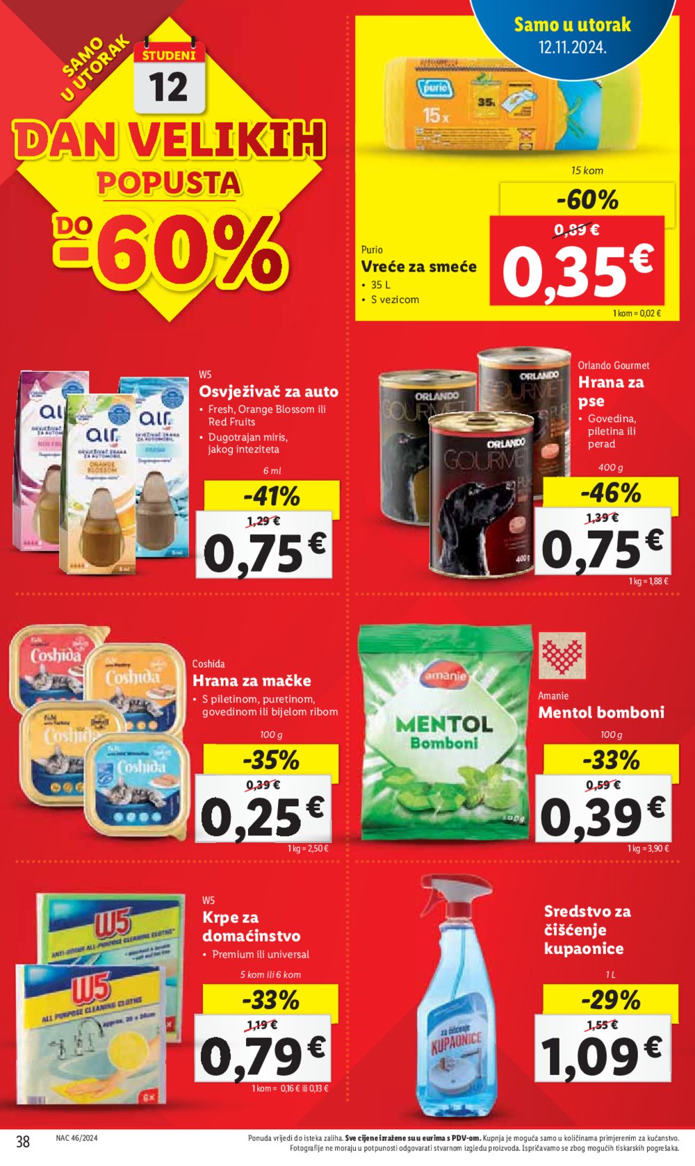 Lidl katalog Super ponuda od ponedjeljka 11.11.-17.11.2024.