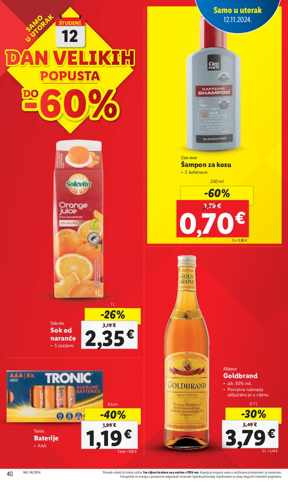 Lidl katalog Super ponuda od ponedjeljka 11.11.-17.11.2024.