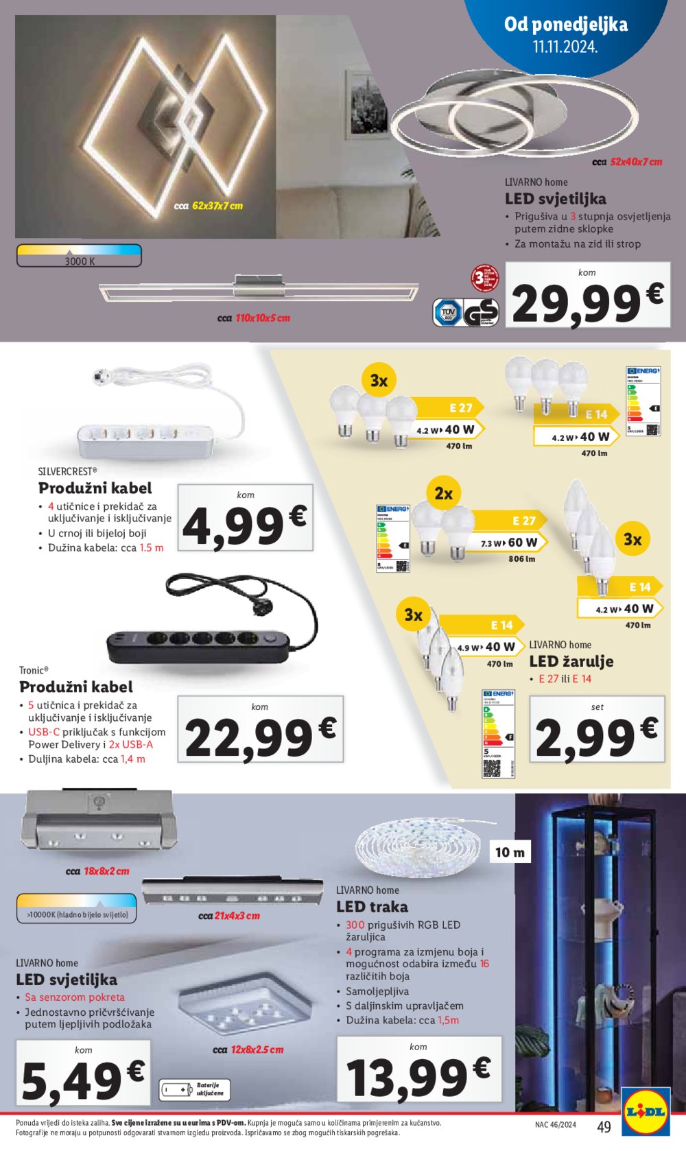 Lidl katalog Super ponuda od ponedjeljka 11.11.-17.11.2024.