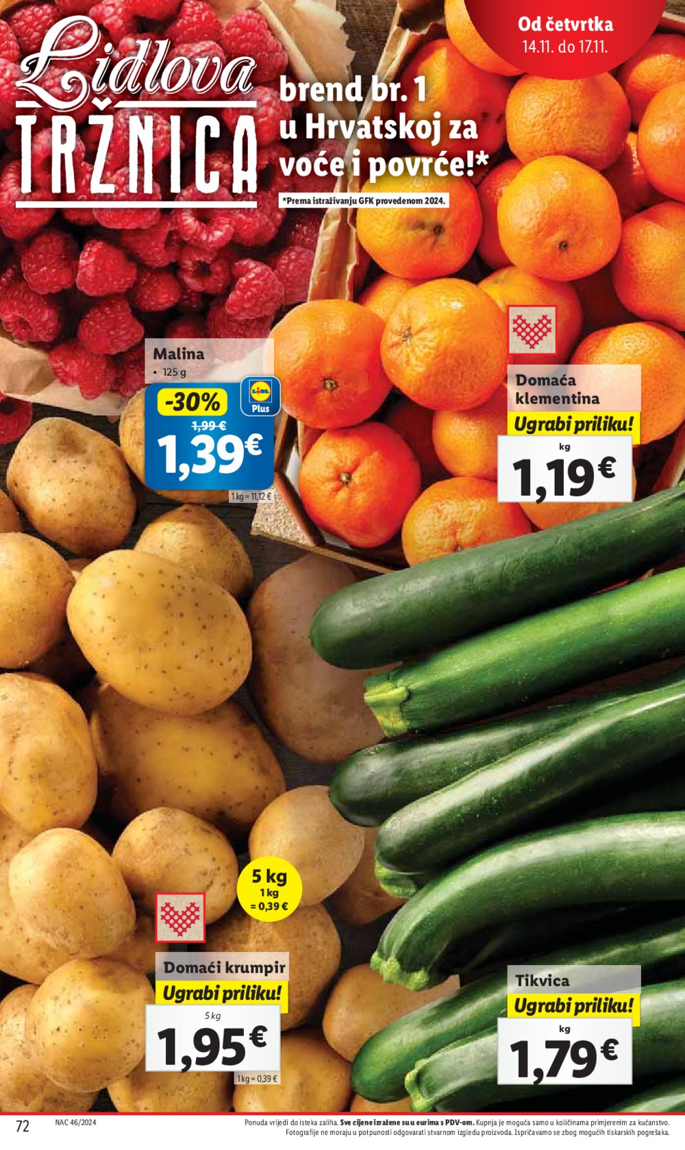 Lidl katalog Super ponuda od ponedjeljka 11.11.-17.11.2024.