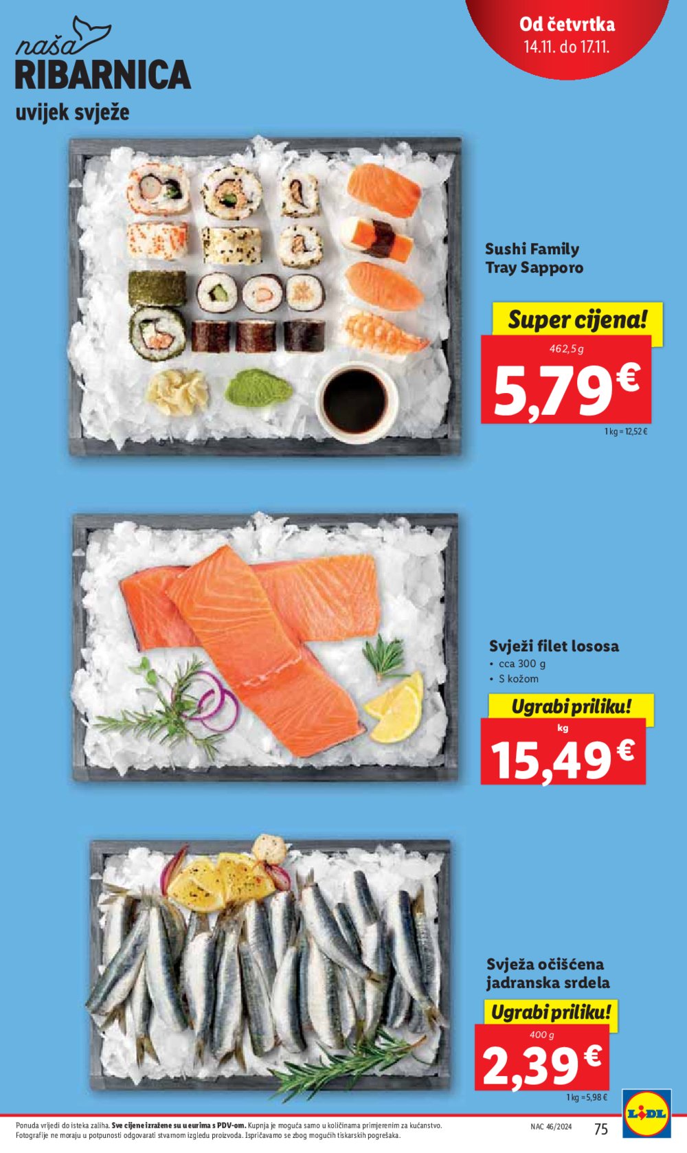 Lidl katalog Super ponuda od ponedjeljka 11.11.-17.11.2024.