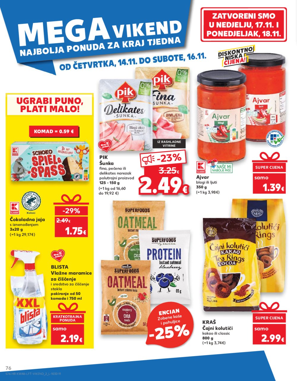 Kaufland katalog Akcija 13.11.-19.11.2024. Odabrane poslovnice