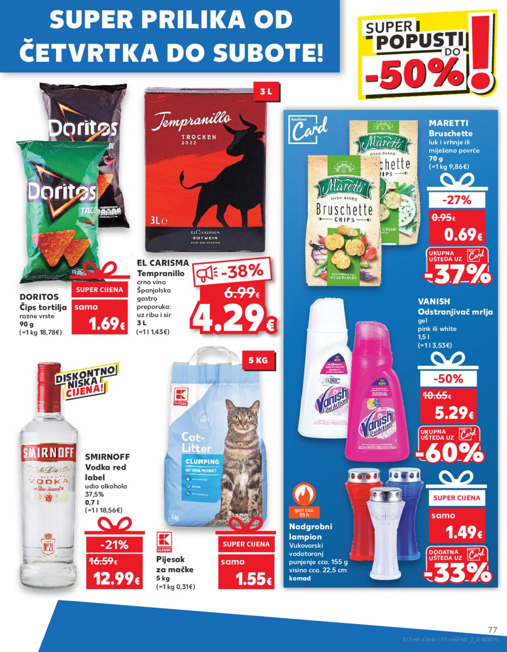 Kaufland katalog Akcija 13.11.-19.11.2024. Odabrane poslovnice