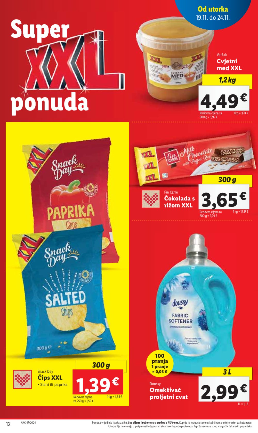 Lidl katalog Super ponuda od utorka 19.11. - 24.11.2024.