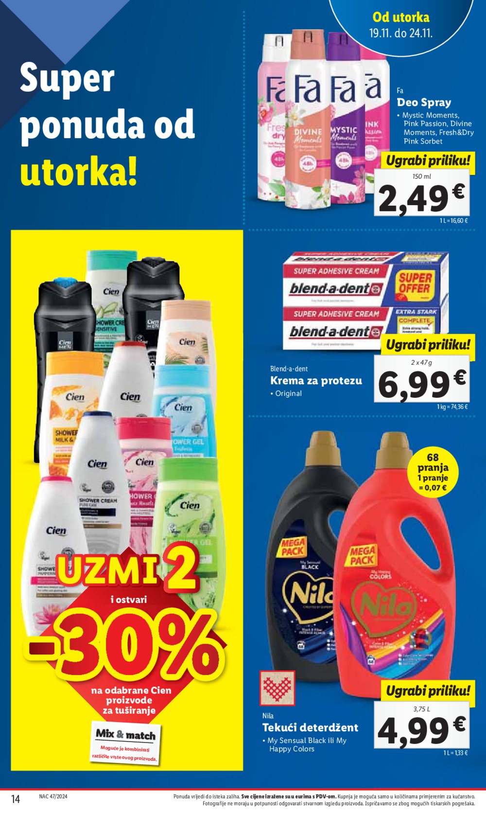 Lidl katalog Super ponuda od utorka 19.11. - 24.11.2024.