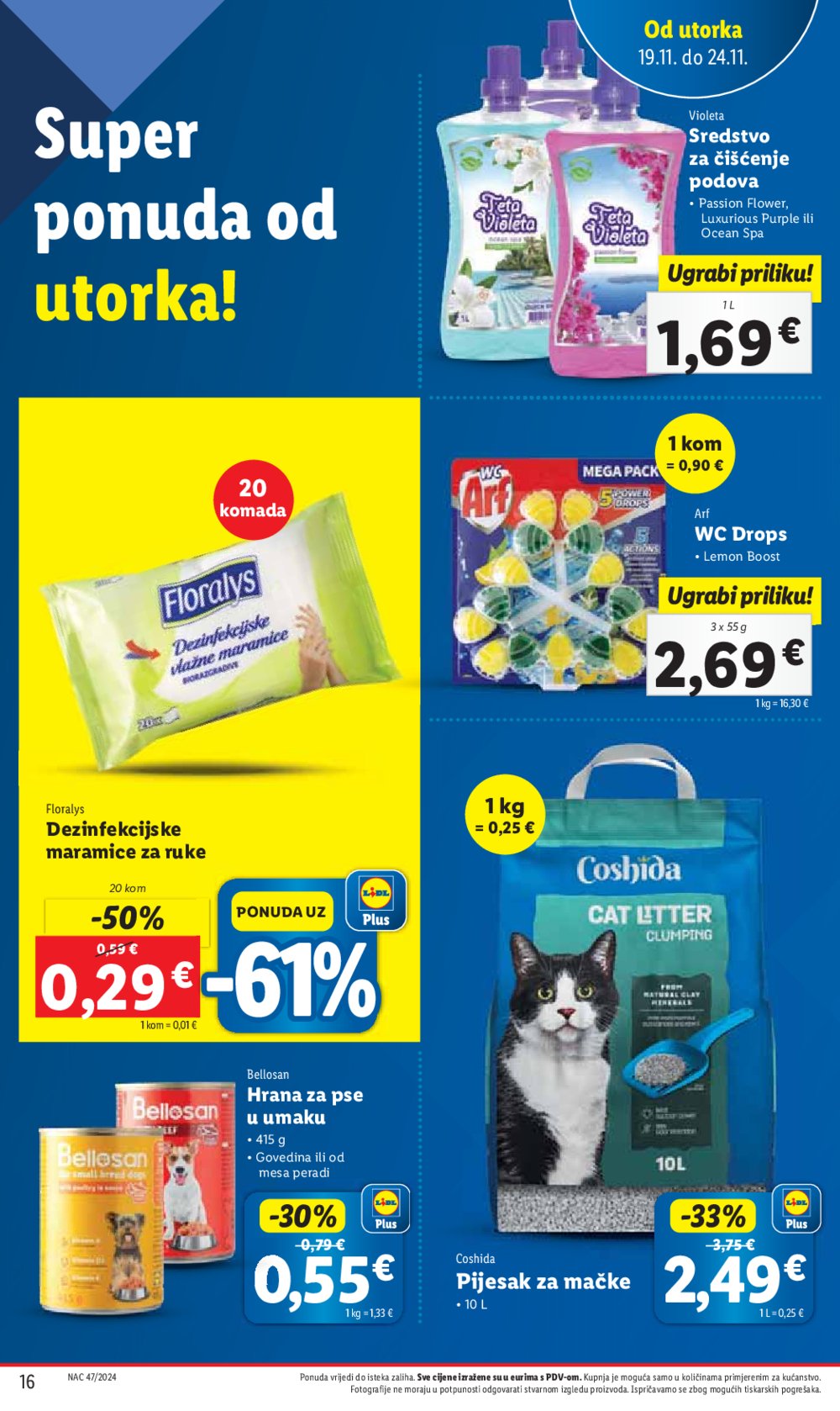 Lidl katalog Super ponuda od utorka 19.11. - 24.11.2024.