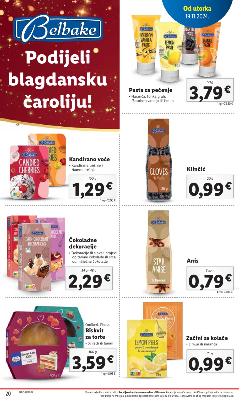 Lidl katalog Super ponuda od utorka 19.11. - 24.11.2024.