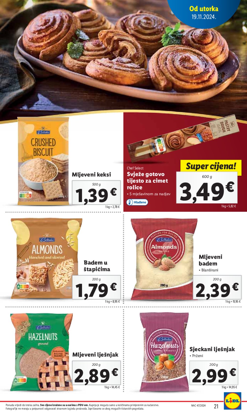 Lidl katalog Super ponuda od utorka 19.11. - 24.11.2024.