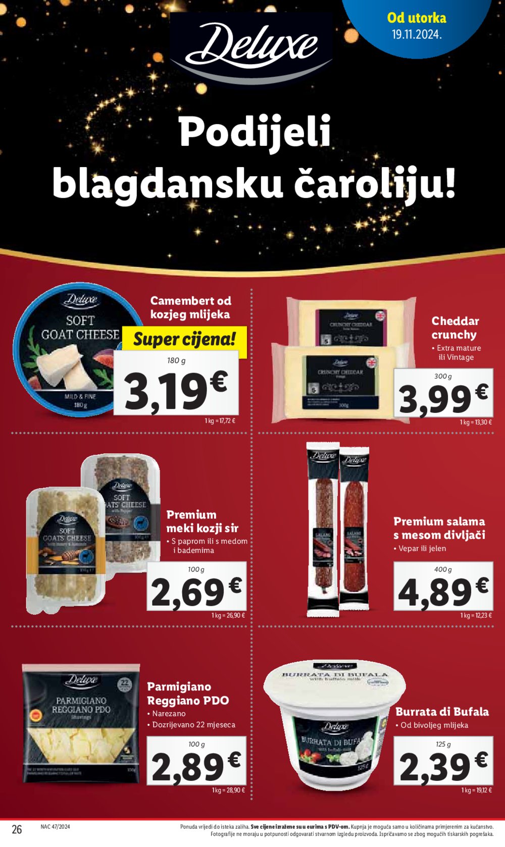 Lidl katalog Super ponuda od utorka 19.11. - 24.11.2024.