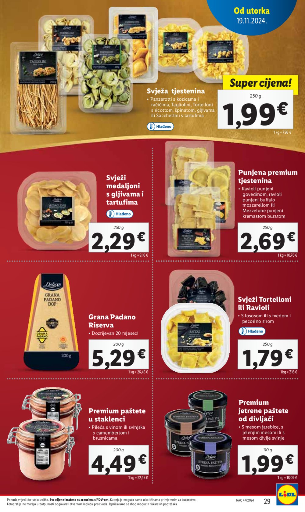 Lidl katalog Super ponuda od utorka 19.11. - 24.11.2024.