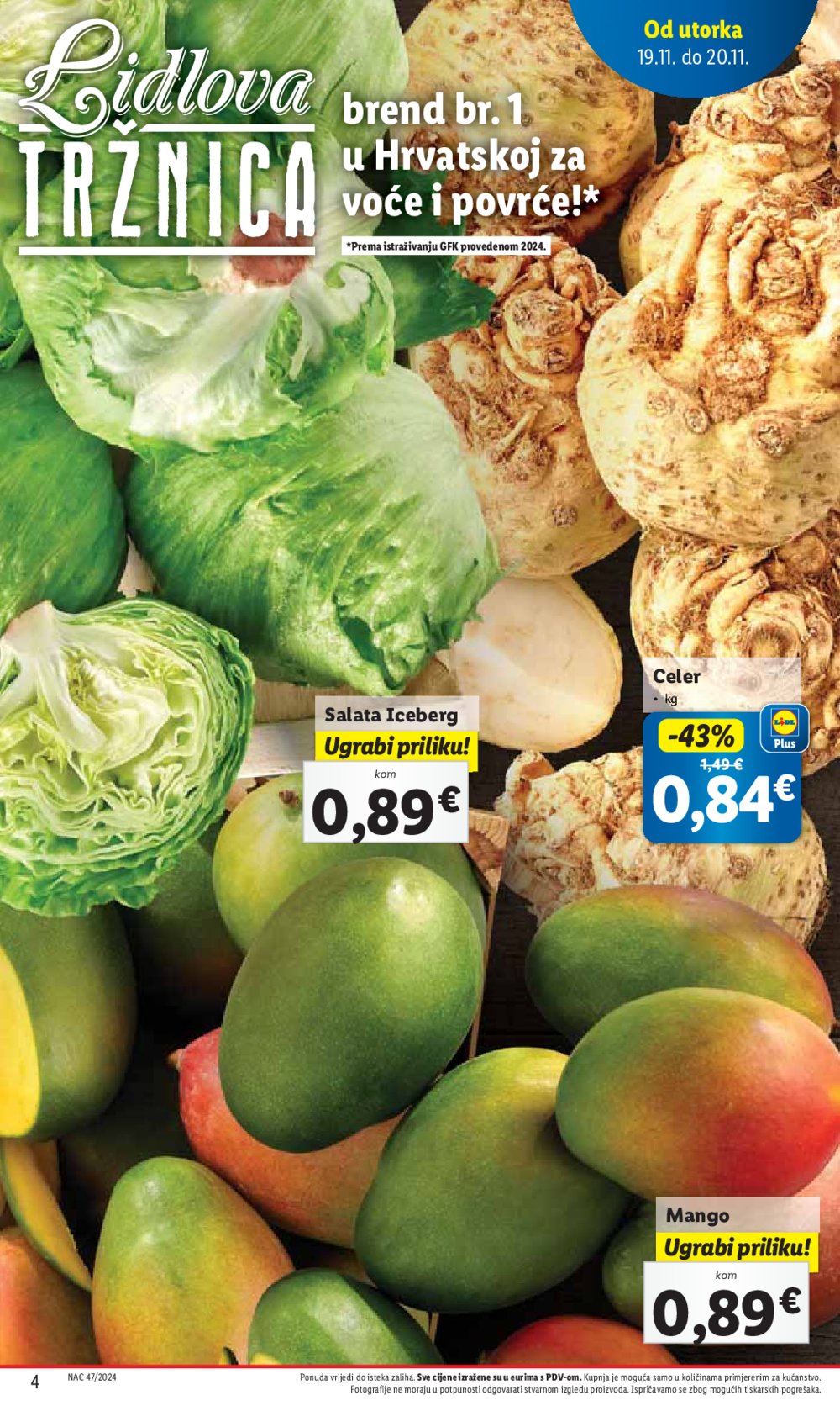 Lidl katalog Super ponuda od utorka 19.11. - 24.11.2024.