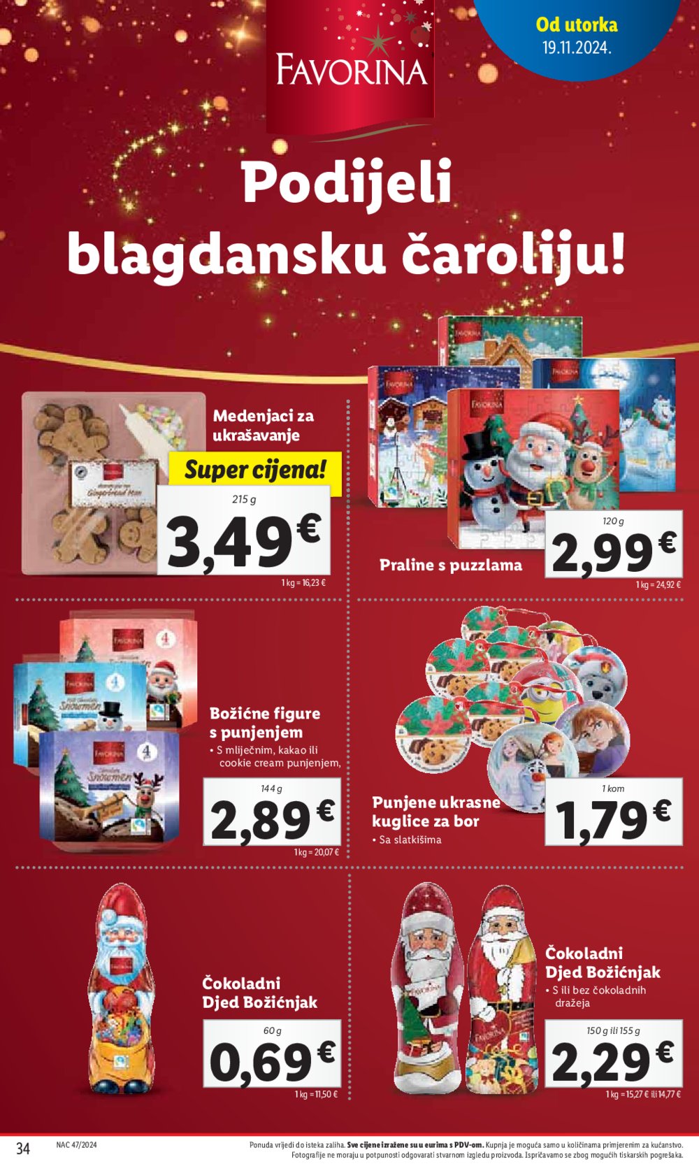 Lidl katalog Super ponuda od utorka 19.11. - 24.11.2024.