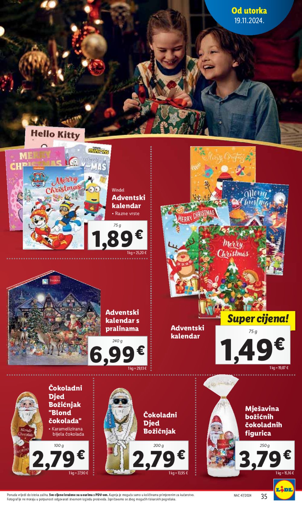 Lidl katalog Super ponuda od utorka 19.11. - 24.11.2024.