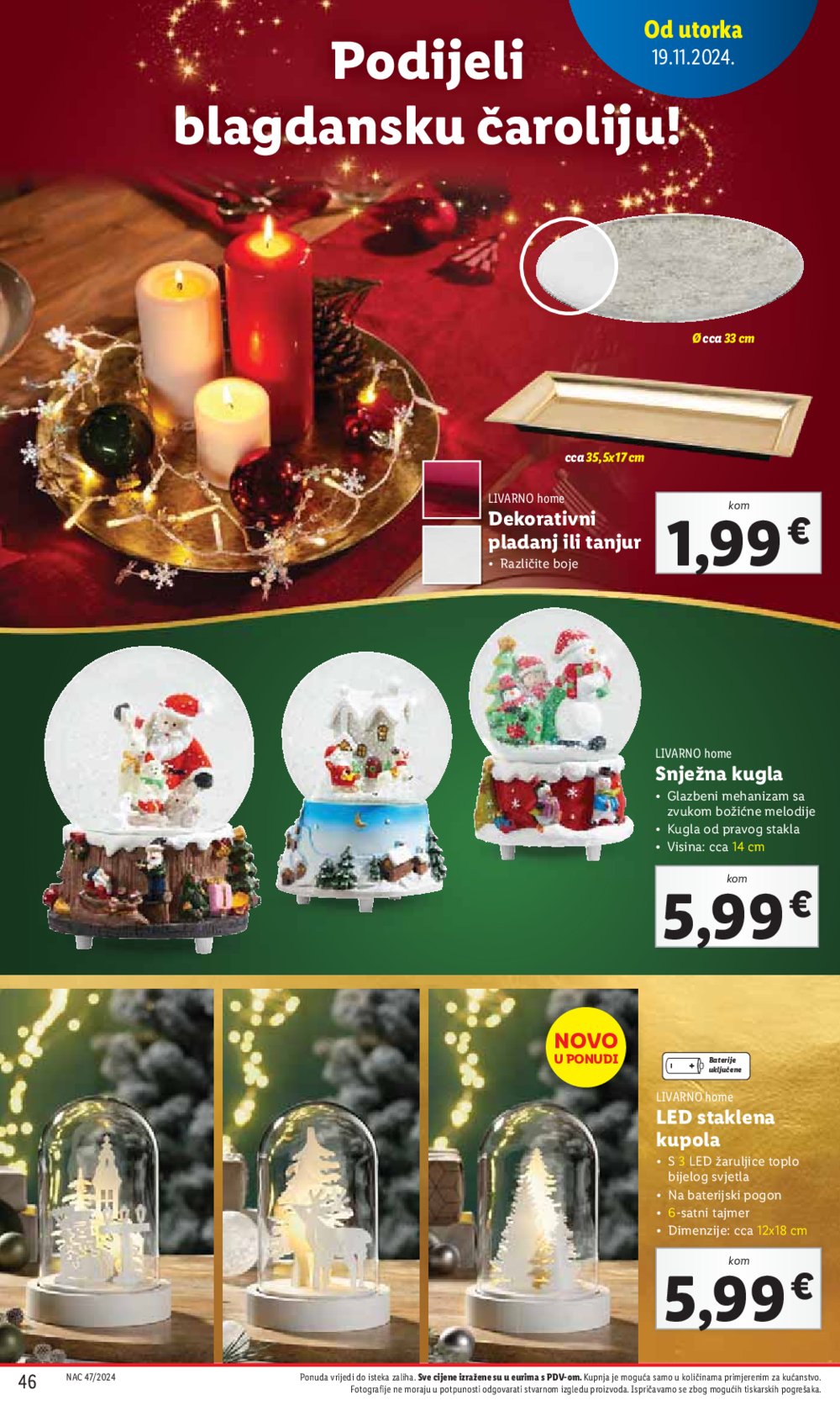 Lidl katalog Super ponuda od utorka 19.11. - 24.11.2024.