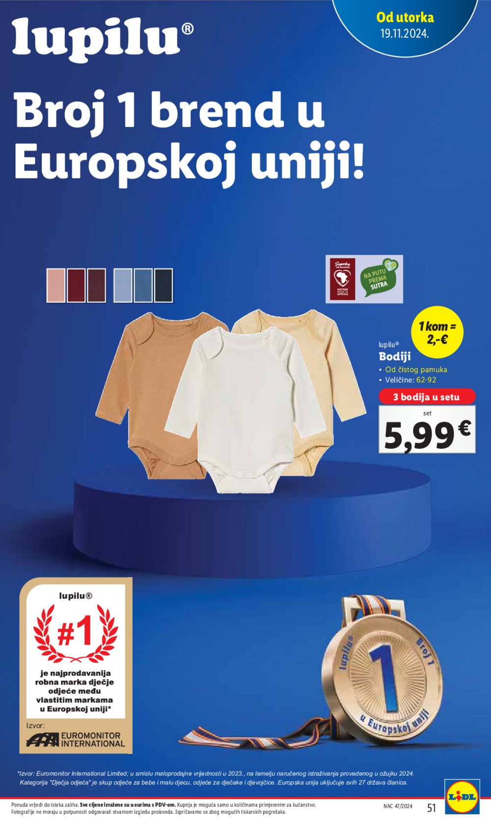 Lidl katalog Super ponuda od utorka 19.11. - 24.11.2024.