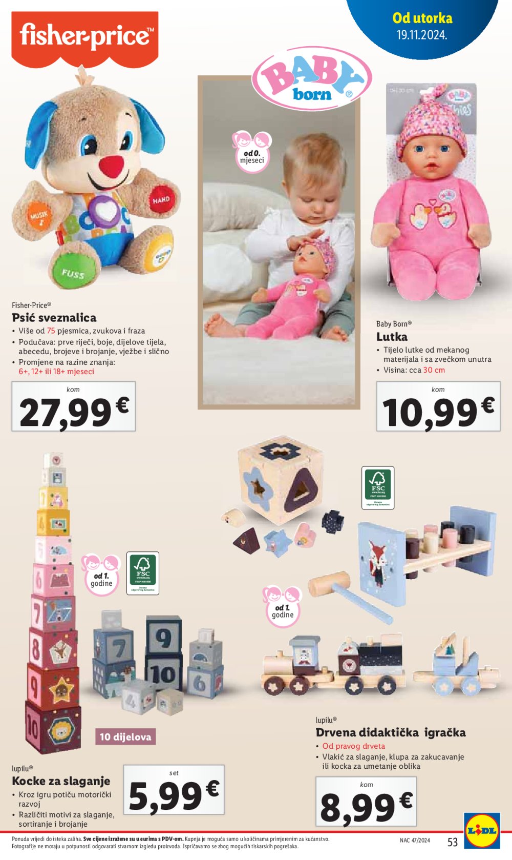 Lidl katalog Super ponuda od utorka 19.11. - 24.11.2024.