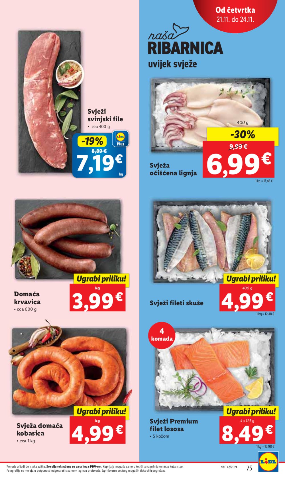 Lidl katalog Super ponuda od utorka 19.11. - 24.11.2024.