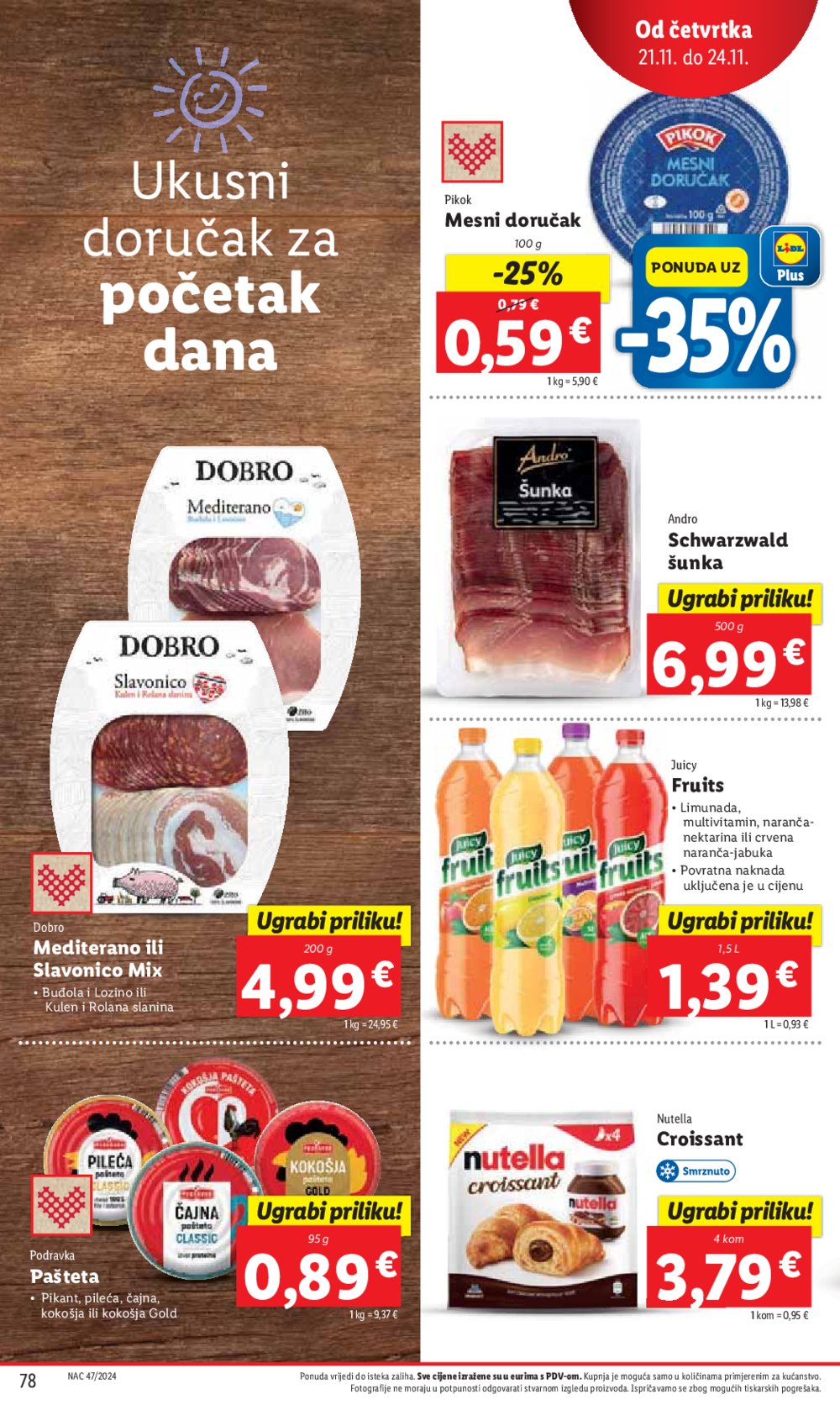 Lidl katalog Super ponuda od utorka 19.11. - 24.11.2024.