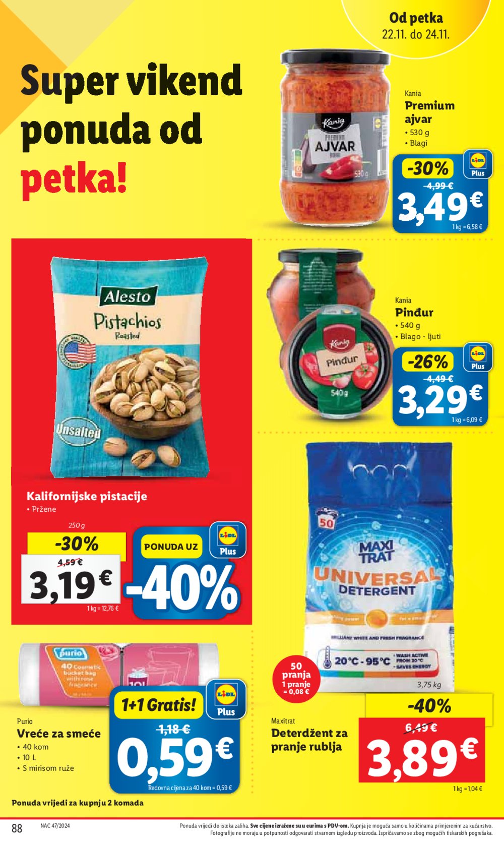 Lidl katalog Super ponuda od utorka 19.11. - 24.11.2024.