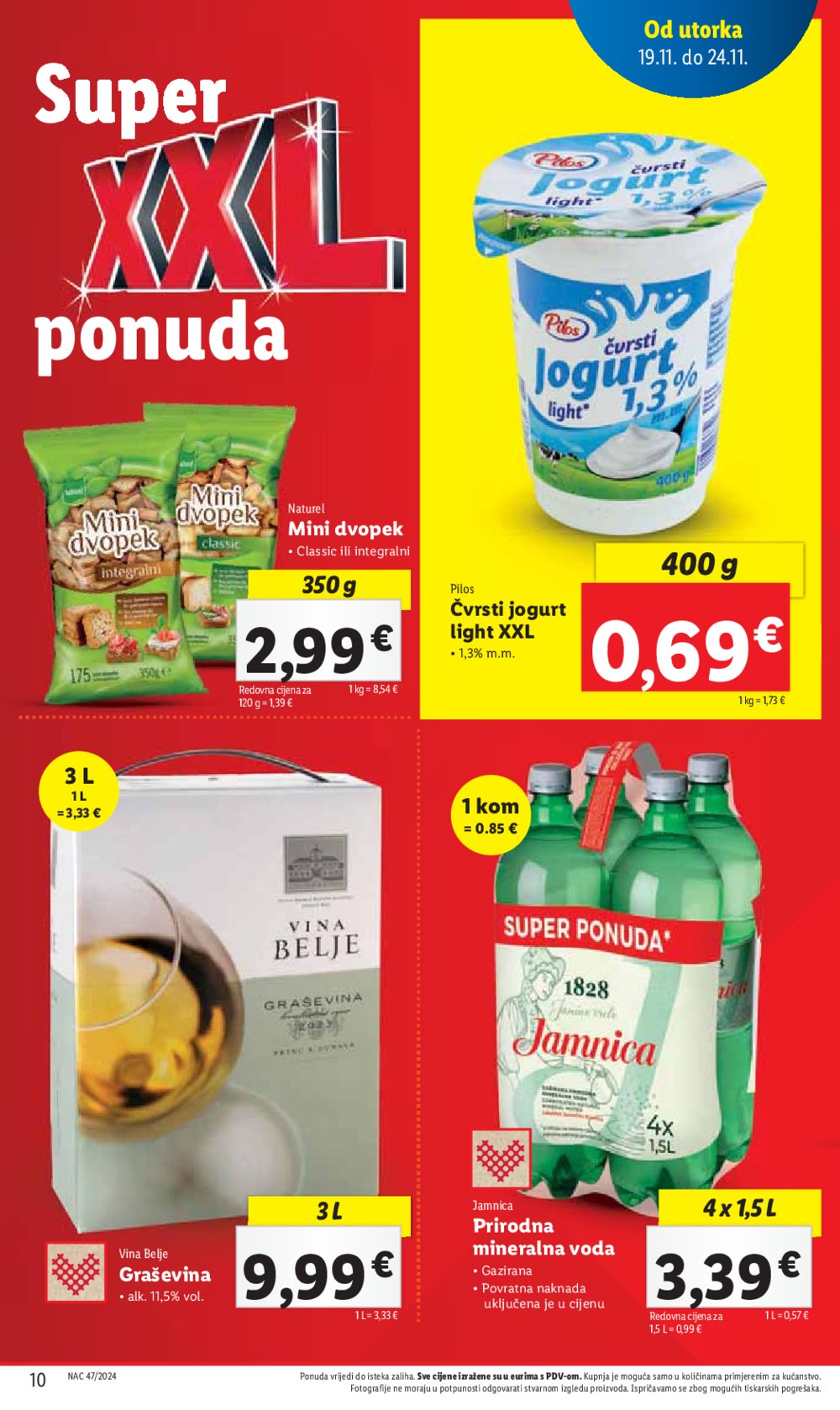 Lidl katalog Super ponuda od utorka 19.11. - 24.11.2024.