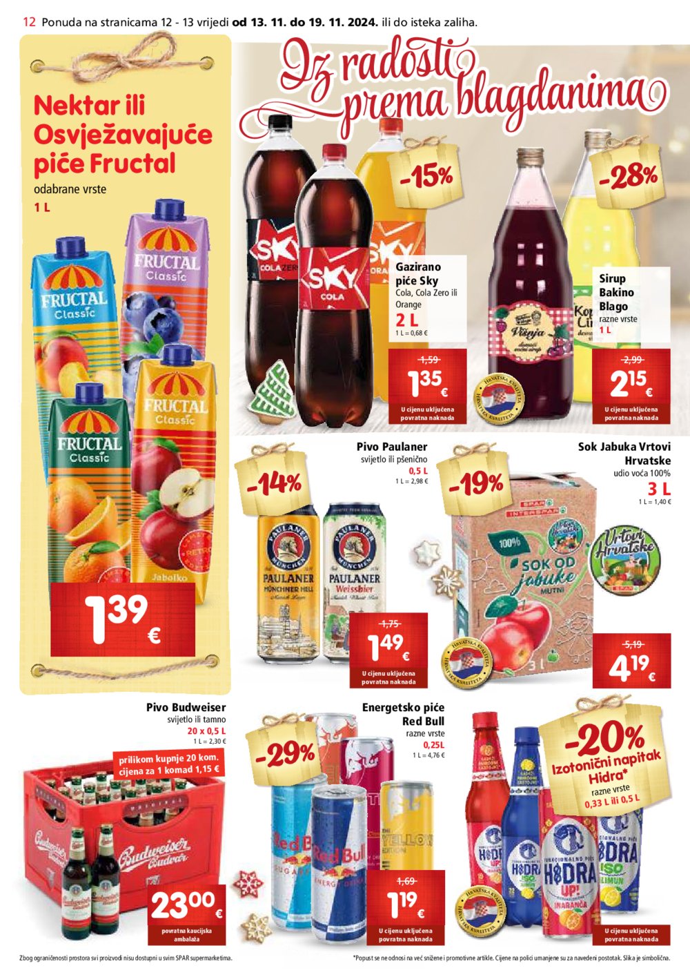 SPAR katalog Akcija 13.11.-19.11.2024.