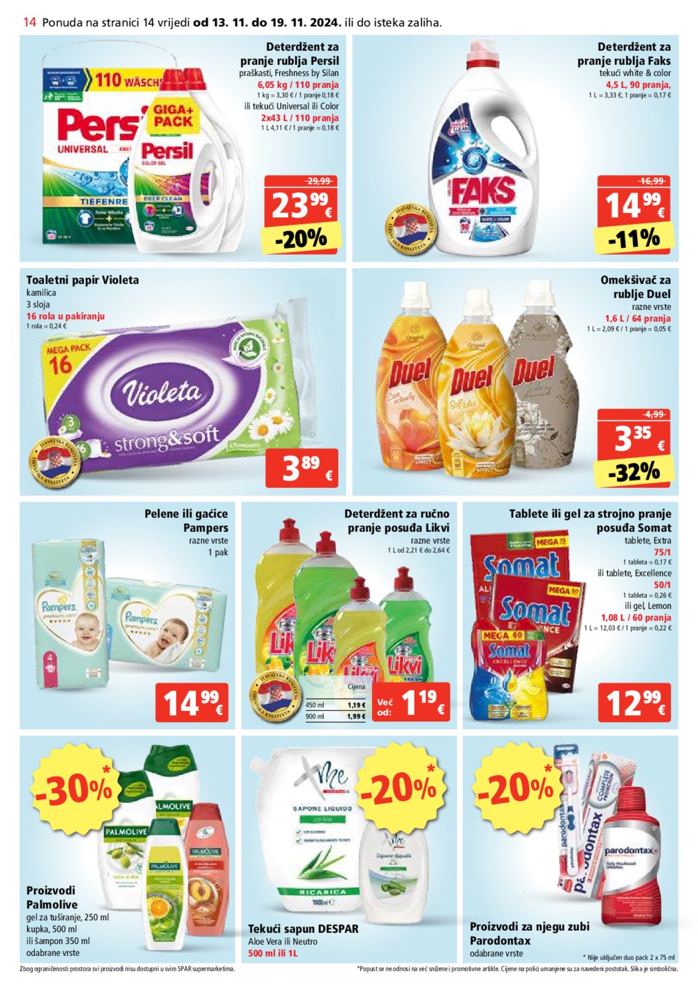 SPAR katalog Akcija 13.11.-19.11.2024.