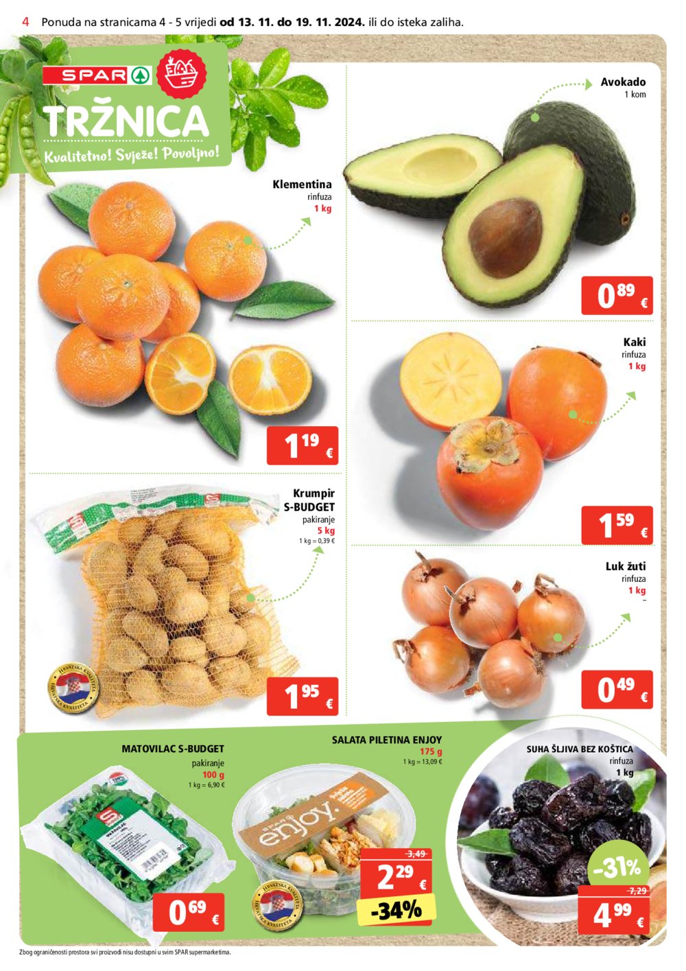 SPAR katalog Akcija 13.11.-19.11.2024.