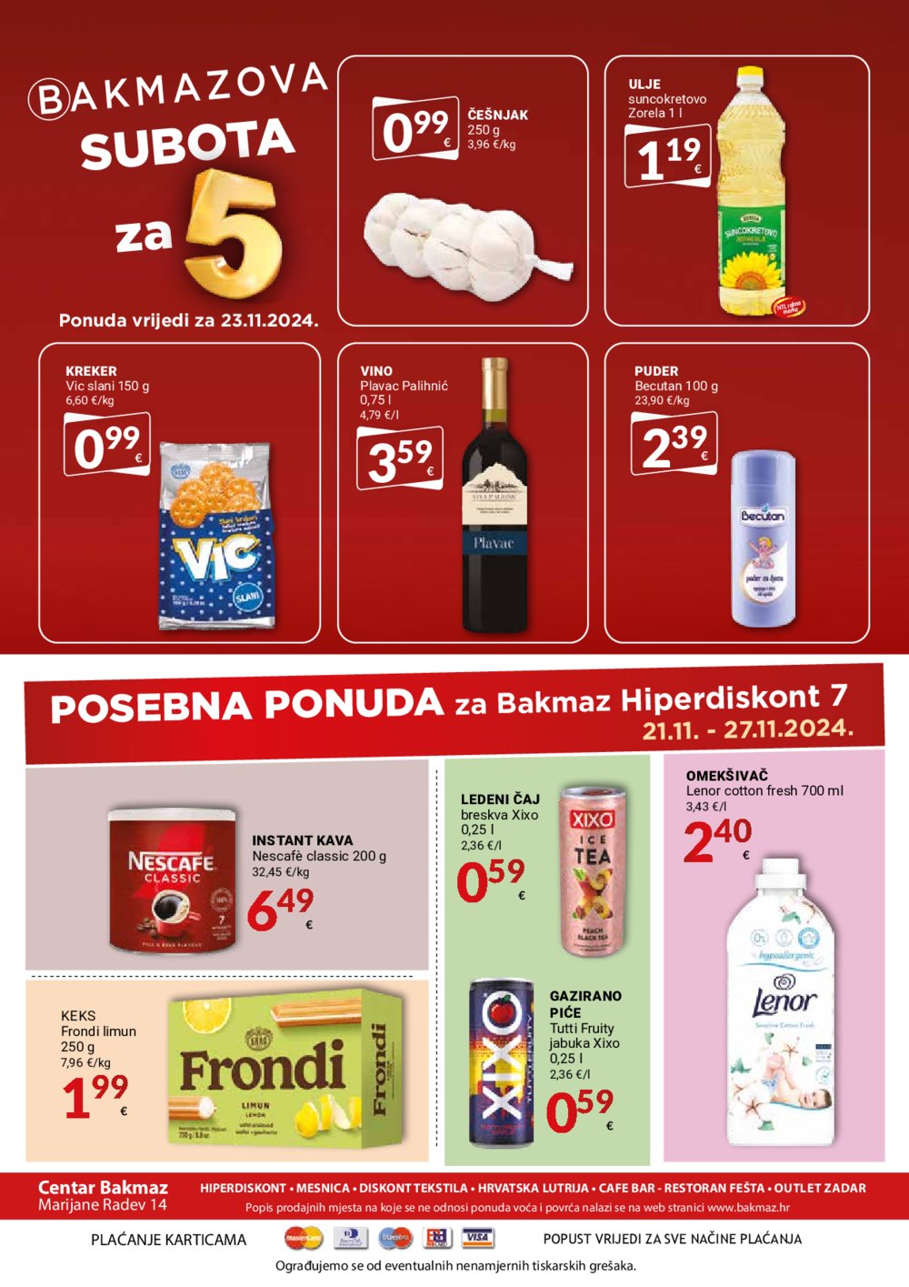 Bakmaz katalog Akcija 21.11.-27.11.2024.