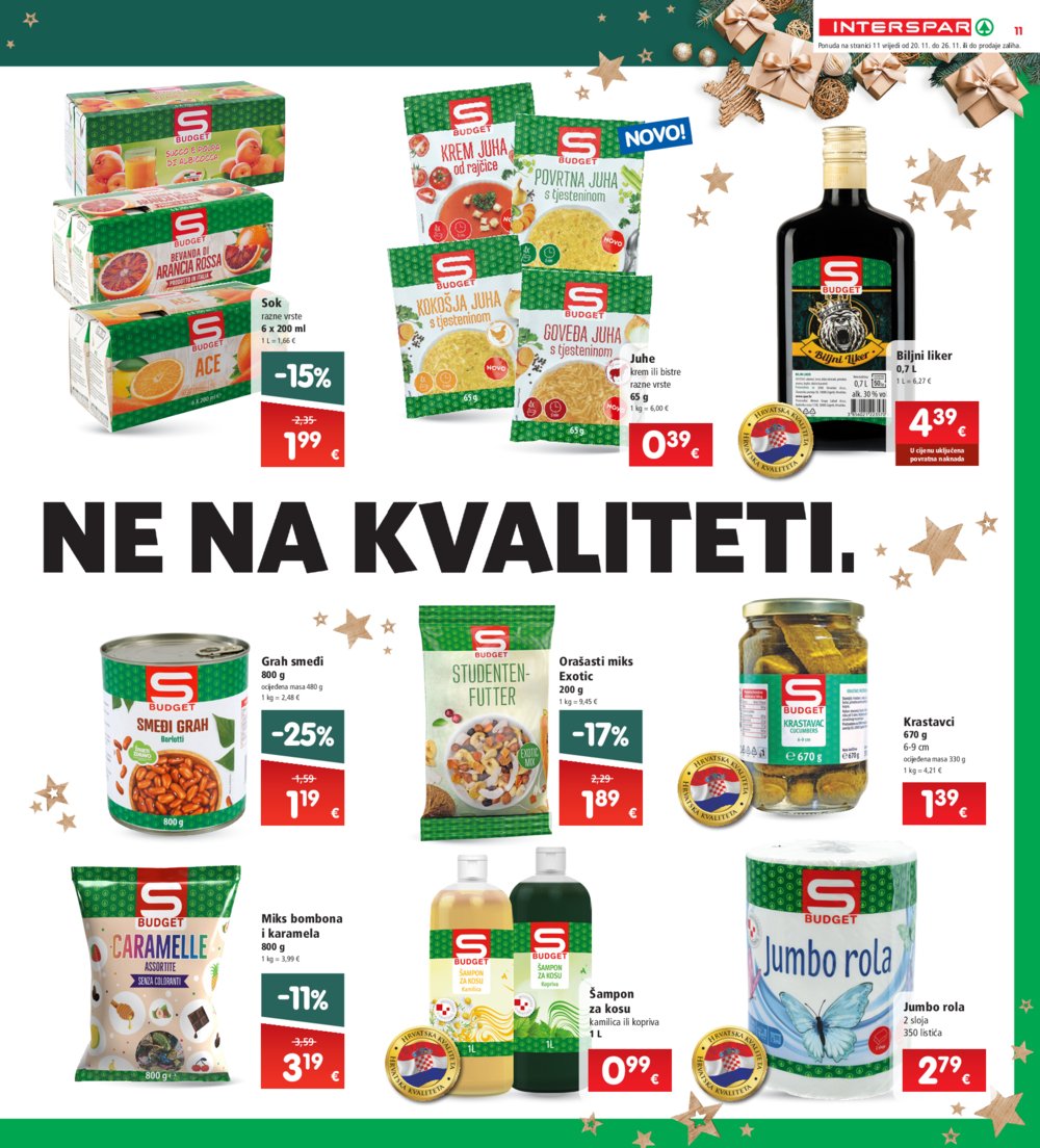 INTERSPAR katalog Akcija 20.11.-26.11.2024.