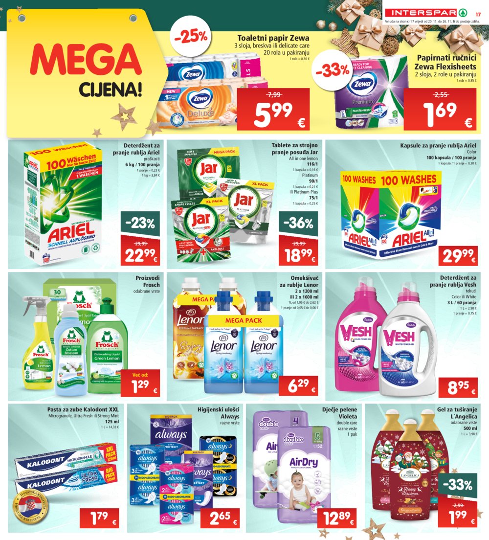 INTERSPAR katalog Akcija 20.11.-26.11.2024.