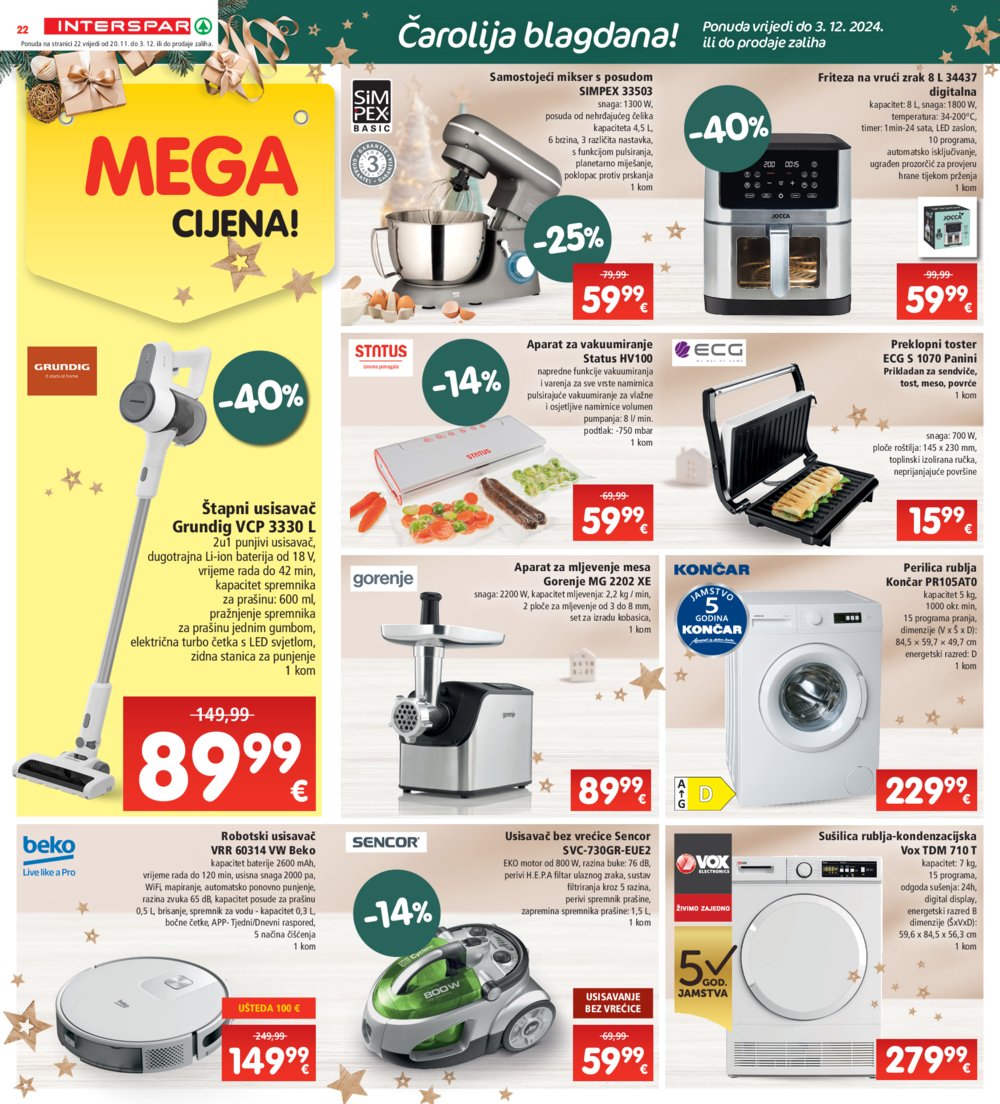 INTERSPAR katalog Akcija 20.11.-26.11.2024.