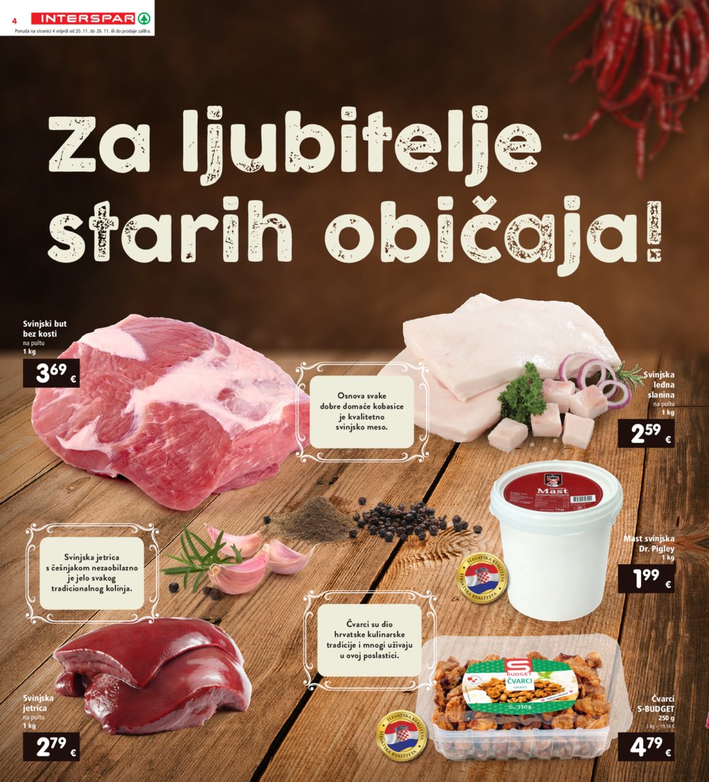 INTERSPAR katalog Akcija 20.11.-26.11.2024.