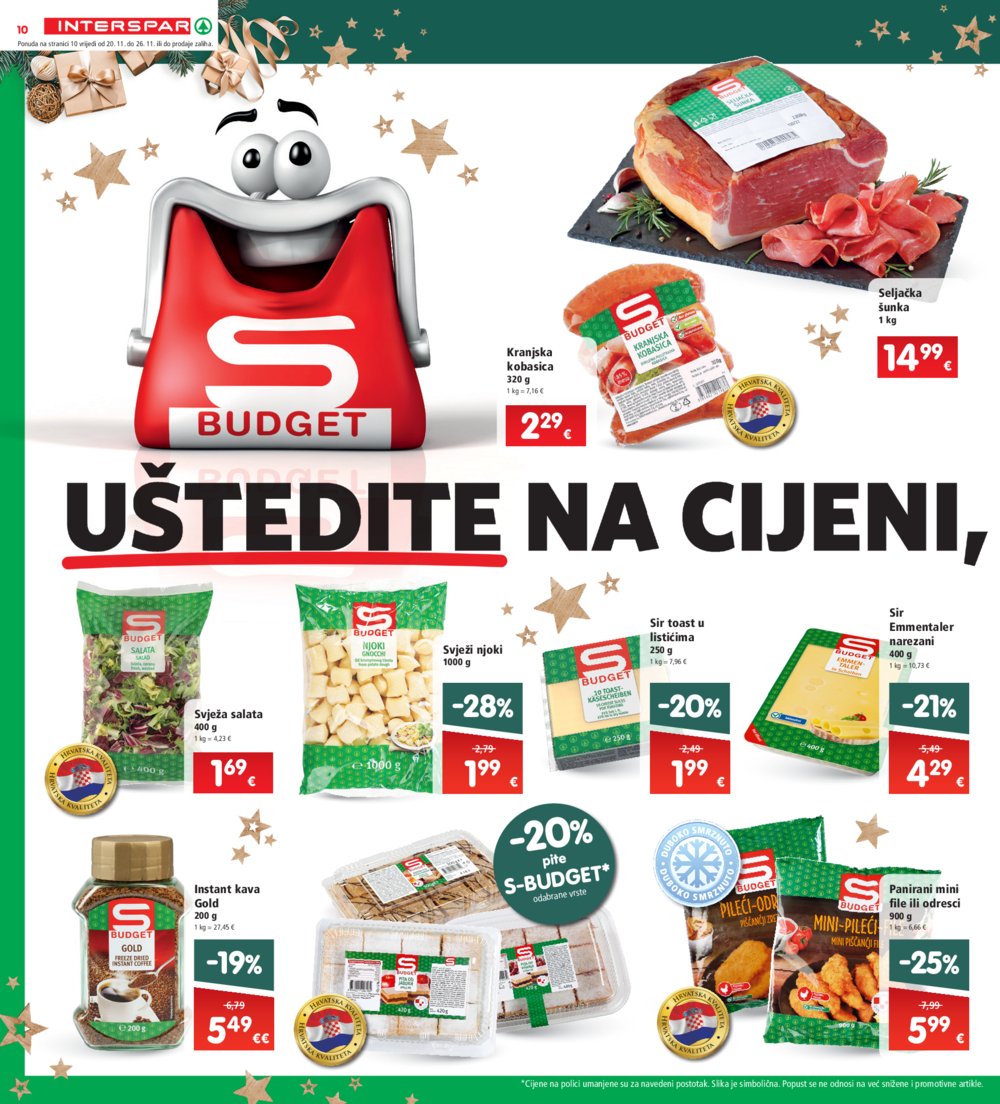 INTERSPAR katalog Akcija 20.11.-26.11.2024.