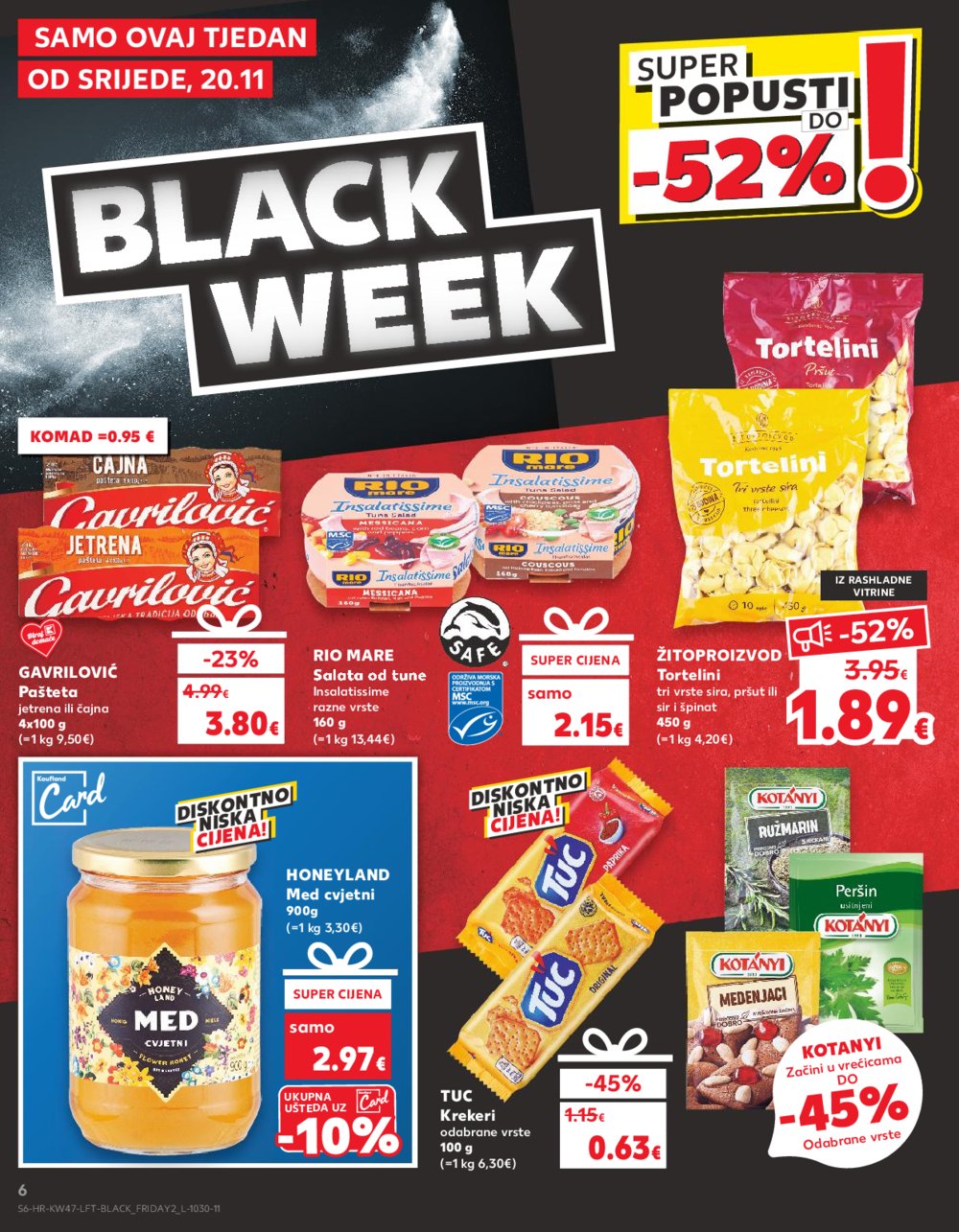 Kaufland katalog Akcija 20.11.-26.11.2024. VG, Rv, Ma Vu, Po, Vo, DS