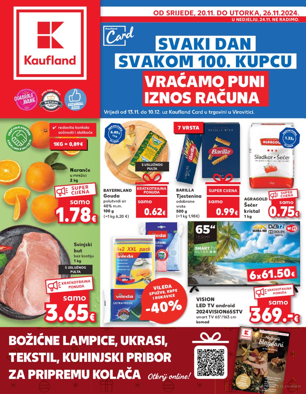 Kaufland katalog Akcija 20.11.-26.11.2024. Virovitica