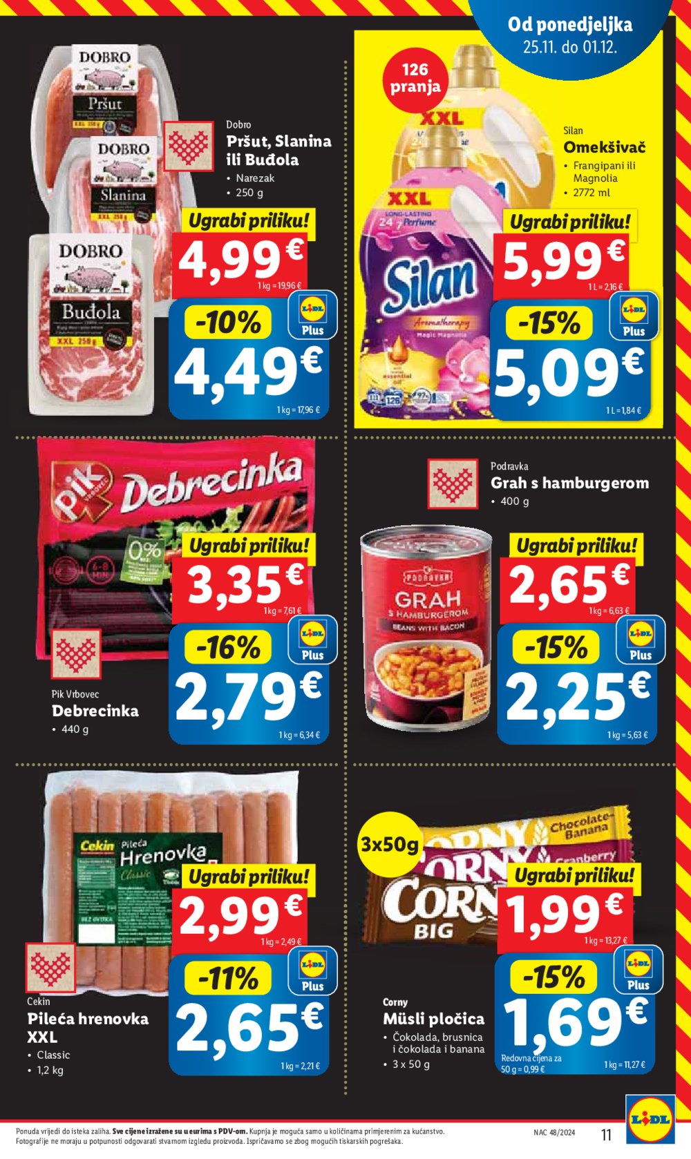 Lidl super ponuda od ponedjeljka 25.11.-01.12.2024.