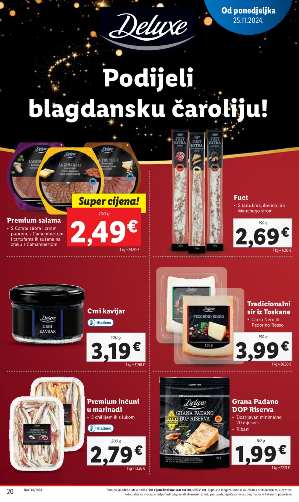 Lidl super ponuda od ponedjeljka 25.11.-01.12.2024.