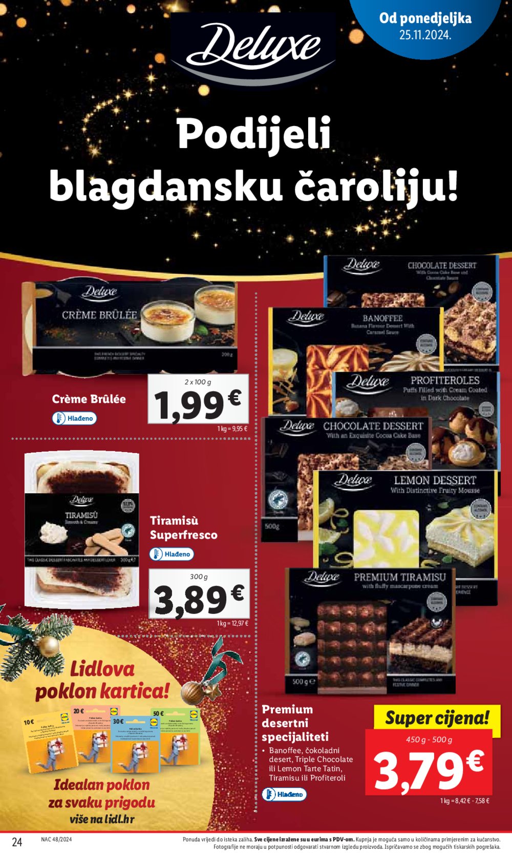 Lidl super ponuda od ponedjeljka 25.11.-01.12.2024.